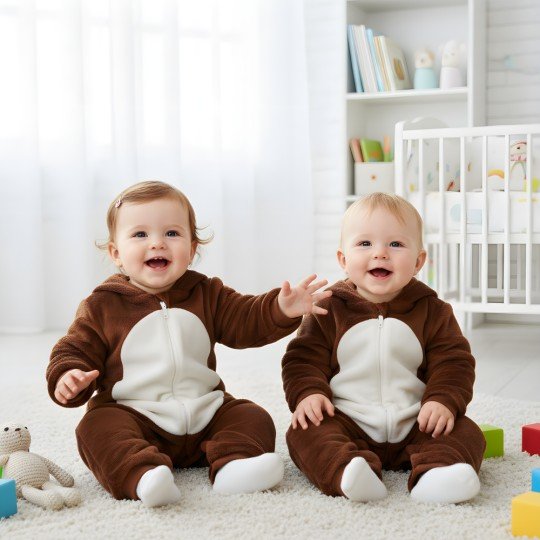 Onesie Pyjama Costume Sleepsuit Squirrel Baby, photo 8