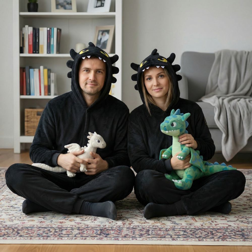 Piżama Onesie Kigurumi Kostium Przebranie Szczerbatek, zdjęcie 4