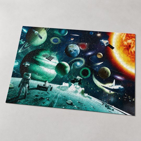 Astronaut Fluorescent Puzzle, 1000 Pieces, for Adults, photo 5