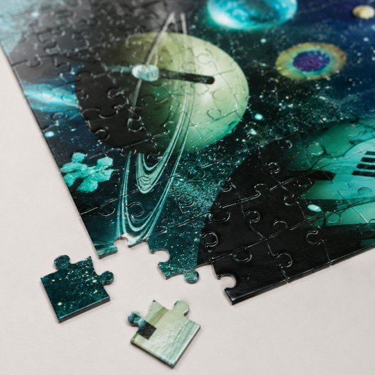 Astronaut Fluorescent Puzzle, 1000 Pieces, for Adults, photo 8