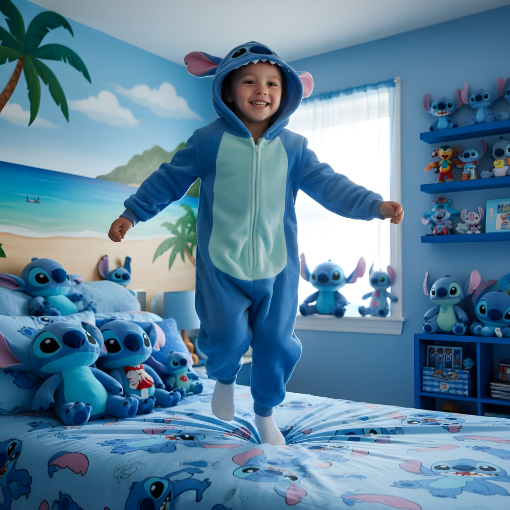 Piżama Onesie Kigurumi Kostium Przebranie Lilo & Stitch, zdjęcie 4