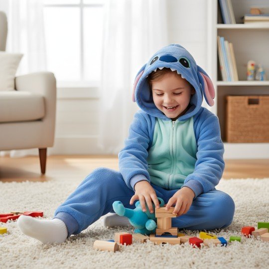 Piżama Onesie Kigurumi Kostium Przebranie Lilo & Stitch, zdjęcie 5