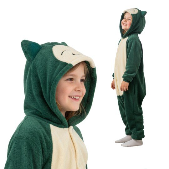 Onesie Kigurumi Pyjama Costume Pokemon Snorlax Kids