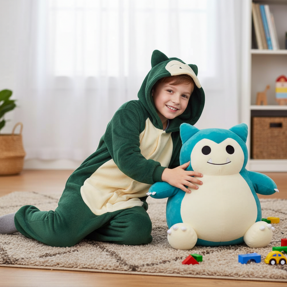 Piżama Onesie Kigurumi Przebranie Pokemon Snorlax Dzieci, zdjęcie 7