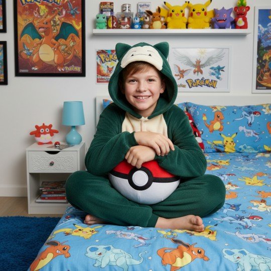 Piżama Onesie Kigurumi Przebranie Pokemon Snorlax Dzieci, zdjęcie 9