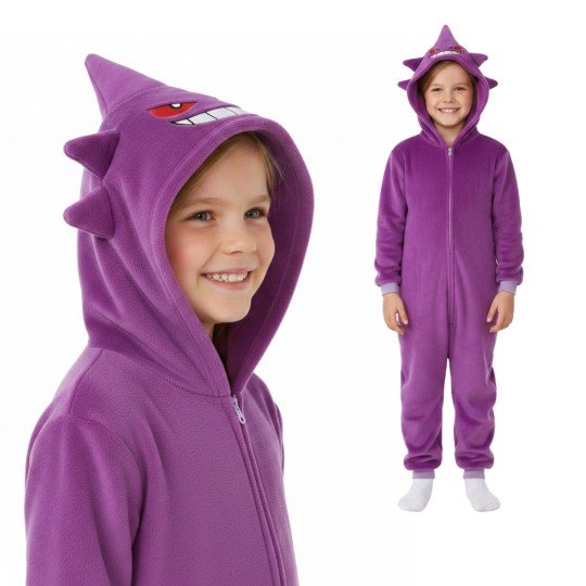 Onesie Kigurumi Pyjama Costume Pokémon Gengar Kids