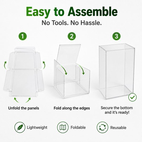 10x Clear Protective Display Box for Figures, Glow in the Dark, photo 4
