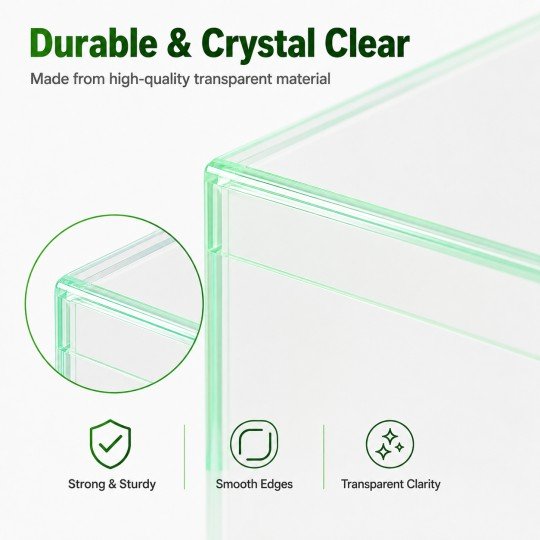 10x Clear Protective Display Box for Figures, Glow in the Dark, photo 6