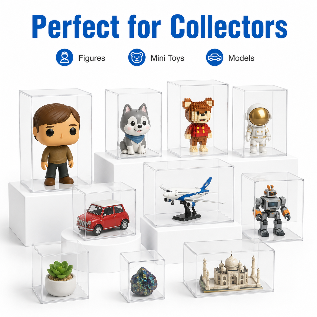 10x Clear Protective Display Box for Figures, Standard, photo 3