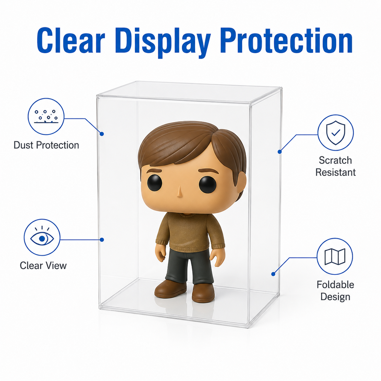 10x Clear Protective Display Box for Figures, Standard, photo 5