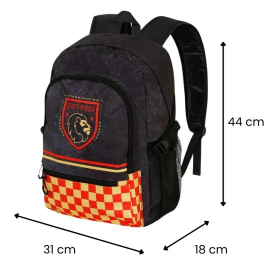 Harry Potter Gryffindor Black Two-Compartment School Backpack 31x44x18cm, photo 2