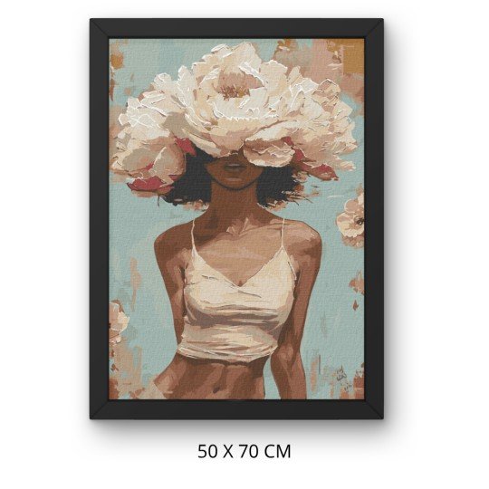 Obraz do malowania po numerach z ramą Kwitnące piękno 50x70 cm, zdjęcie 3