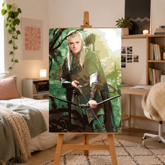 Obraz do malowania po numerach z ramą Legolas Władca Pierścieni 50x70 cm, zdjęcie 2