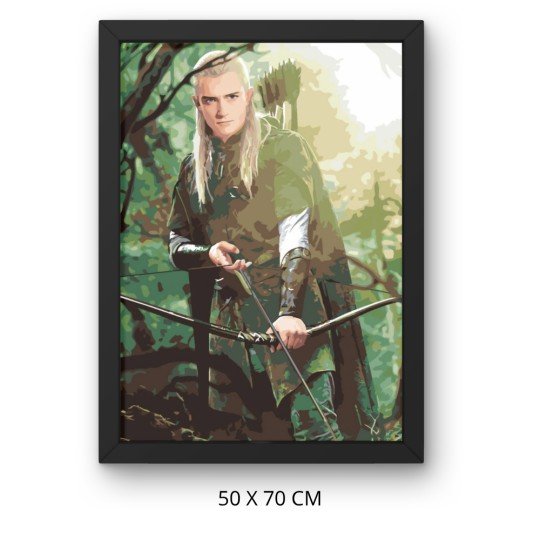 Obraz do malowania po numerach z ramą Legolas Władca Pierścieni 50x70 cm, zdjęcie 3
