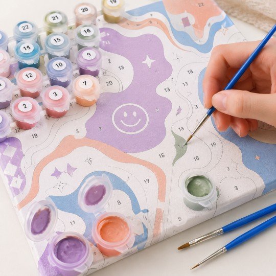 Obraz do malowania po numerach z ramą Piękna i Bestia Disney 50x70 cm, zdjęcie 8
