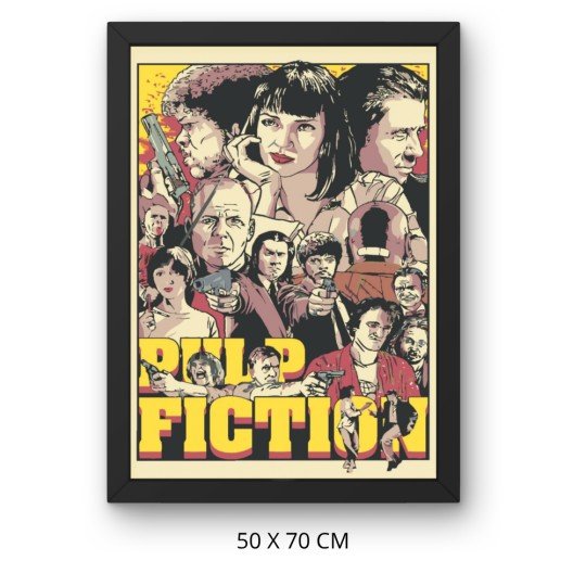 Obraz do malowania po numerach z ramą Pulp Fiction 50x70 cm, zdjęcie 3