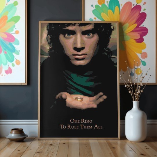 Paint by Numbers Painting with Frame - Frodo with the Ring 50x70 cm, photo 4