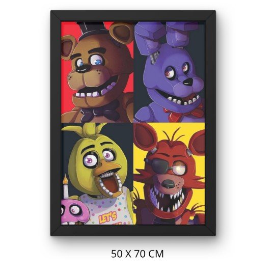 Paint by Numbers Painting with Frame - Five Nights at Freddy's 50x70 cm, photo 3