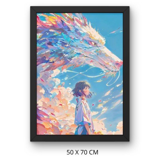 Paint by Numbers Painting with Frame - Spirited Away 50x70 cm, photo 3