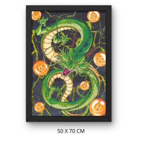 Obraz do malowania po numerach z ramą Dragon Ball Shenron 50x70 cm, zdjęcie 3