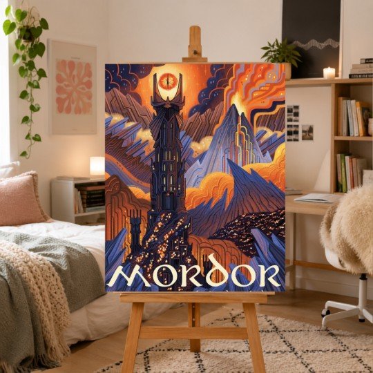 Obraz do malowania po numerach z ramą Mordor 50x70 cm, zdjęcie 2