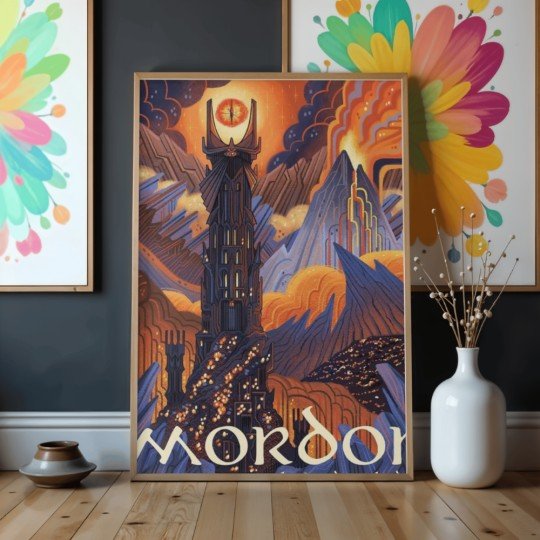 Obraz do malowania po numerach z ramą Mordor 50x70 cm, zdjęcie 4