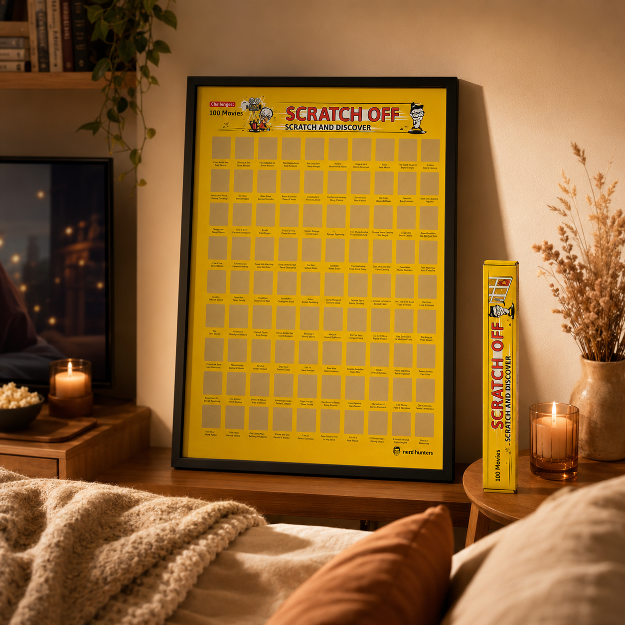 Scratch Off 100 Movies - Plakat Zdrapka 100 Kultowych Filmów A2, zdjęcie 2