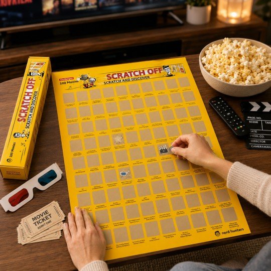 Scratch Off 100 Movies - Plakat Zdrapka 100 Kultowych Filmów A2, zdjęcie 5