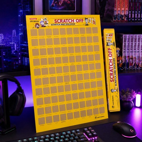 Scratch Off 100 Anime - A2 Scratch Poster with 100 Iconic Anime, photo 5