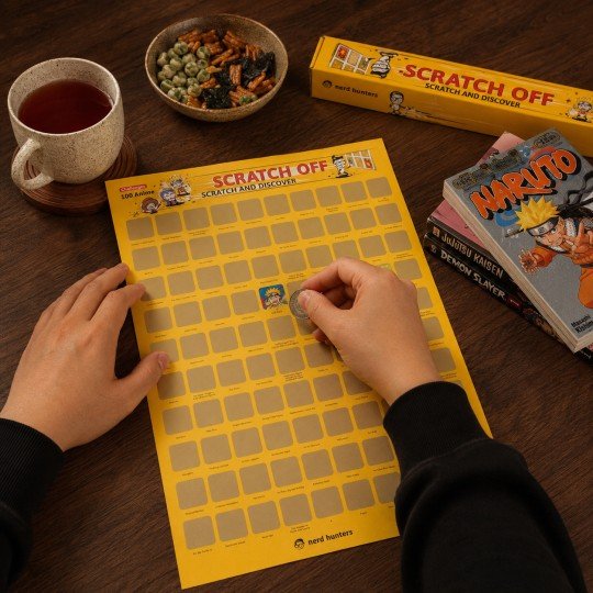 Scratch Off 100 Anime - A2 Scratch Poster with 100 Iconic Anime, photo 6