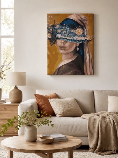 PAINT BY NUMBERS WITH FRAME Paintings - Hidden Woman 40 x 50 cm, photo 2