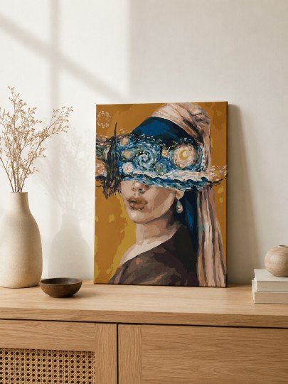 PAINT BY NUMBERS WITH FRAME Paintings - Hidden Woman 40 x 50 cm, photo 4