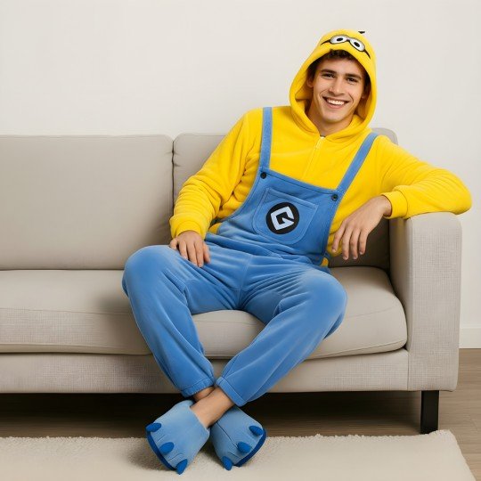 Kigurumi Onesie Pyjama Costume Minion, photo 9