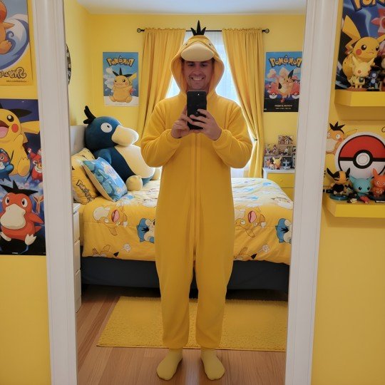 Kigurumi Onesie Pyjama Costume Pokemon Psyduck, photo 8