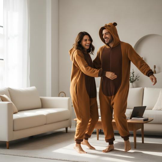 Piżama Onesie Kigurumi Kostium Przebranie Kapibara, zdjęcie 2