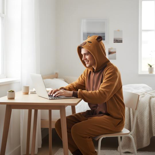 Piżama Onesie Kigurumi Kostium Przebranie Kapibara, zdjęcie 7