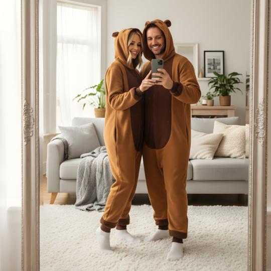 Piżama Onesie Kigurumi Kostium Przebranie Kapibara, zdjęcie 9