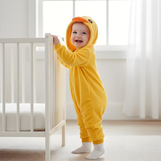 Piżama Onesie Przebranie Śpiochy Kaczka Niemowlę, zdjęcie 2