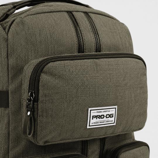 Premium Two-Compartment Urban School Backpack Army Green 35x44x17 cm, photo 4
