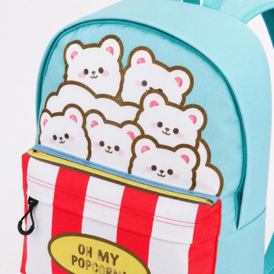 One-Compartment School Backpack Oh My Pop! Popcorn Blue 31x44x18 cm, photo 4