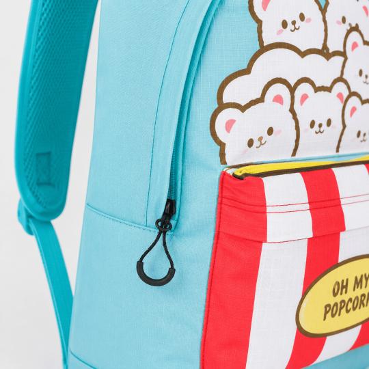 One-Compartment School Backpack Oh My Pop! Popcorn Blue 31x44x18 cm, photo 5