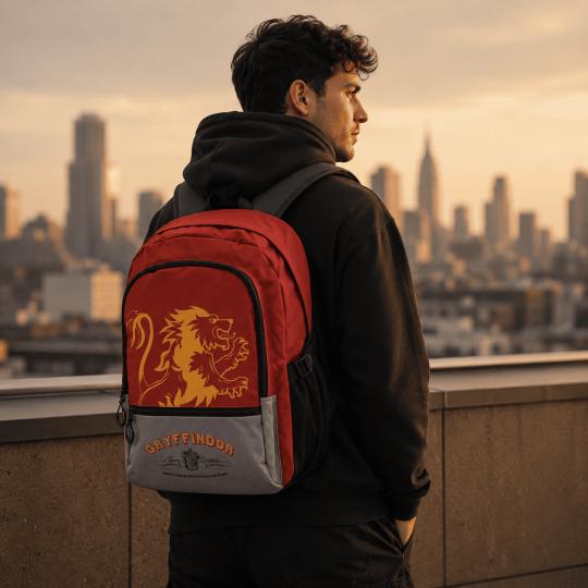 Two-Compartment School Backpack Harry Potter Gryffindor Red 31x44x18 cm, photo 10