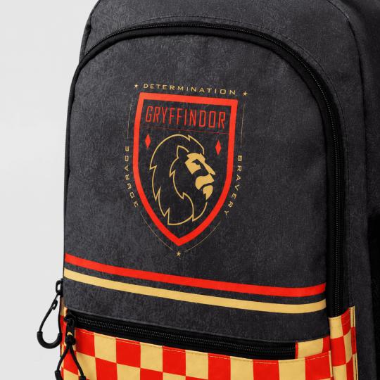 Harry Potter Gryffindor Black Two-Compartment School Backpack 31x44x18cm, photo 3