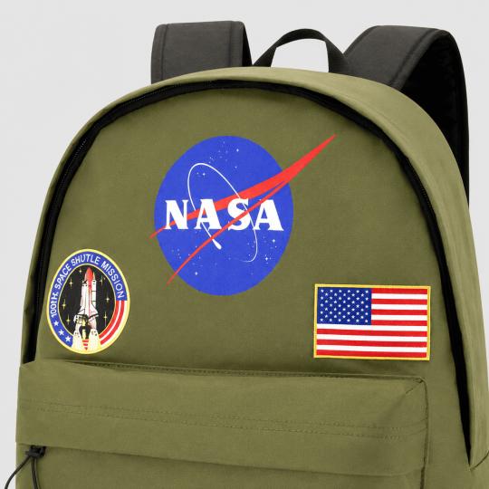 NASA Infinity Khaki Two-Compartment School Backpack 30x43x18cm, photo 4
