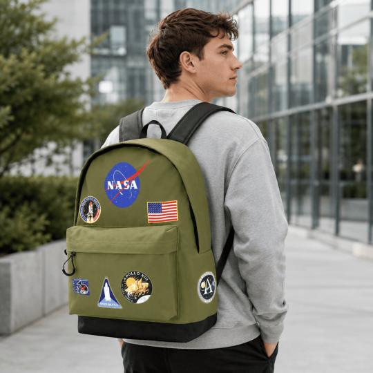 NASA Infinity Khaki Two-Compartment School Backpack 30x43x18cm, photo 10