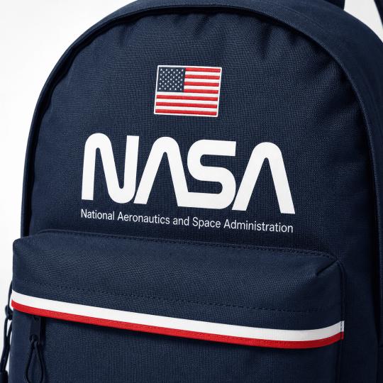 NASA Infinity Navy Blue Two-Compartment School Backpack 30x41x18cm, photo 4
