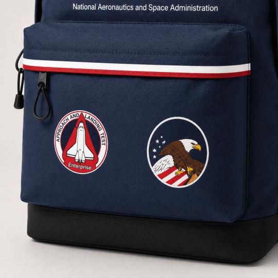 NASA Infinity Navy Blue Two-Compartment School Backpack 30x41x18cm, photo 5