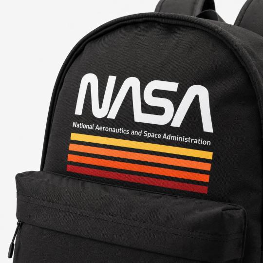 NASA Unisex Multi-Compartment School Backpack, Black, 30x43x18cm, photo 3