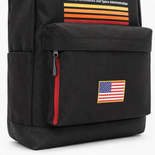 NASA Unisex Multi-Compartment School Backpack, Black, 30x43x18cm, photo 4