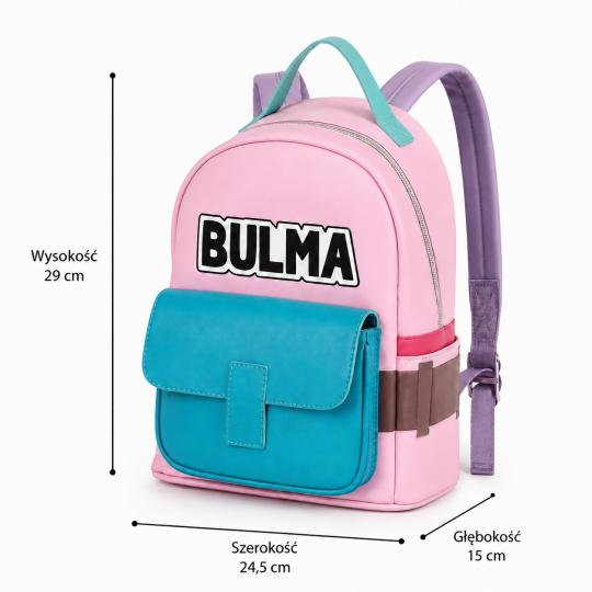 Trendy Stylish Urban Backpack Dragon Ball Pink Bulma 29x24.5x15 cm, photo 4